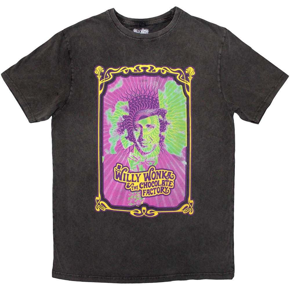 Willy Wonka - Psych Poster Tshirt Homme - Gris